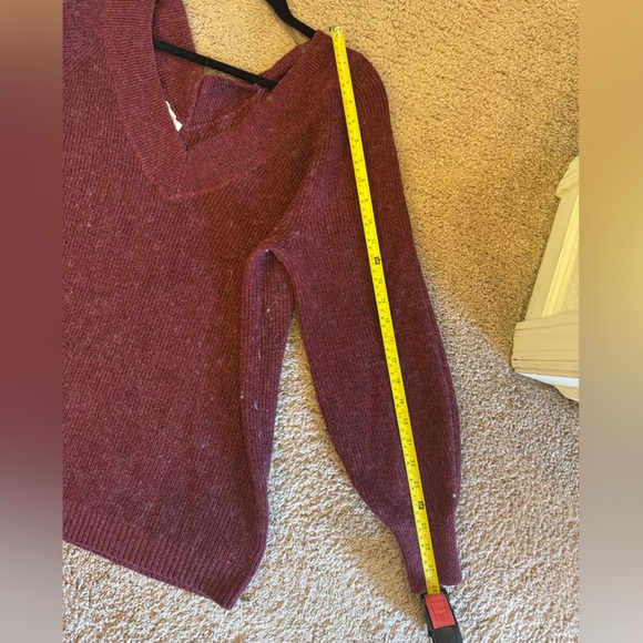 Maurices Deep Red V-Neck Sweater - Picture 10 of 10